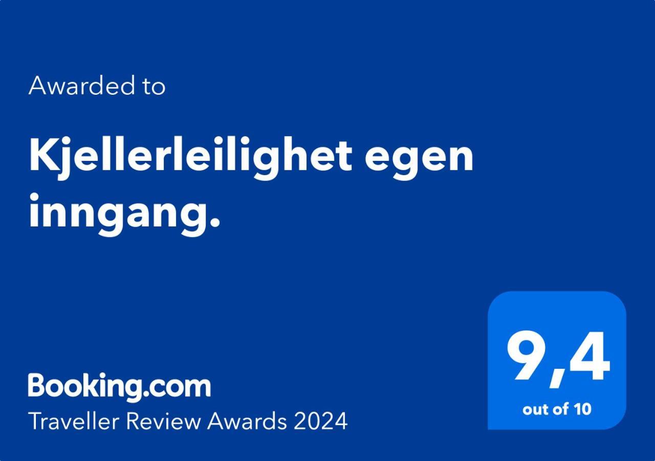 Kjellerleilighet Egen Inngang. Stange Exterior foto